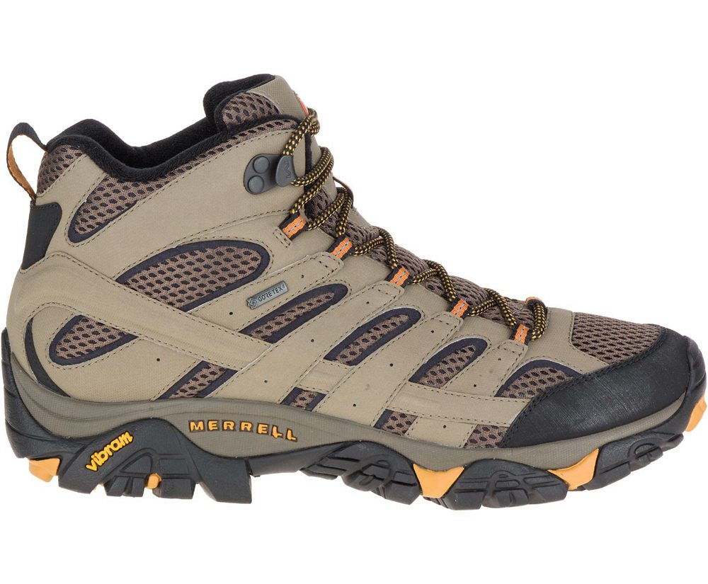 Kozaki Merrell Męskie Brązowe - Moab 2 Mid Gore -Tex® Wide Width - 612389-SOH